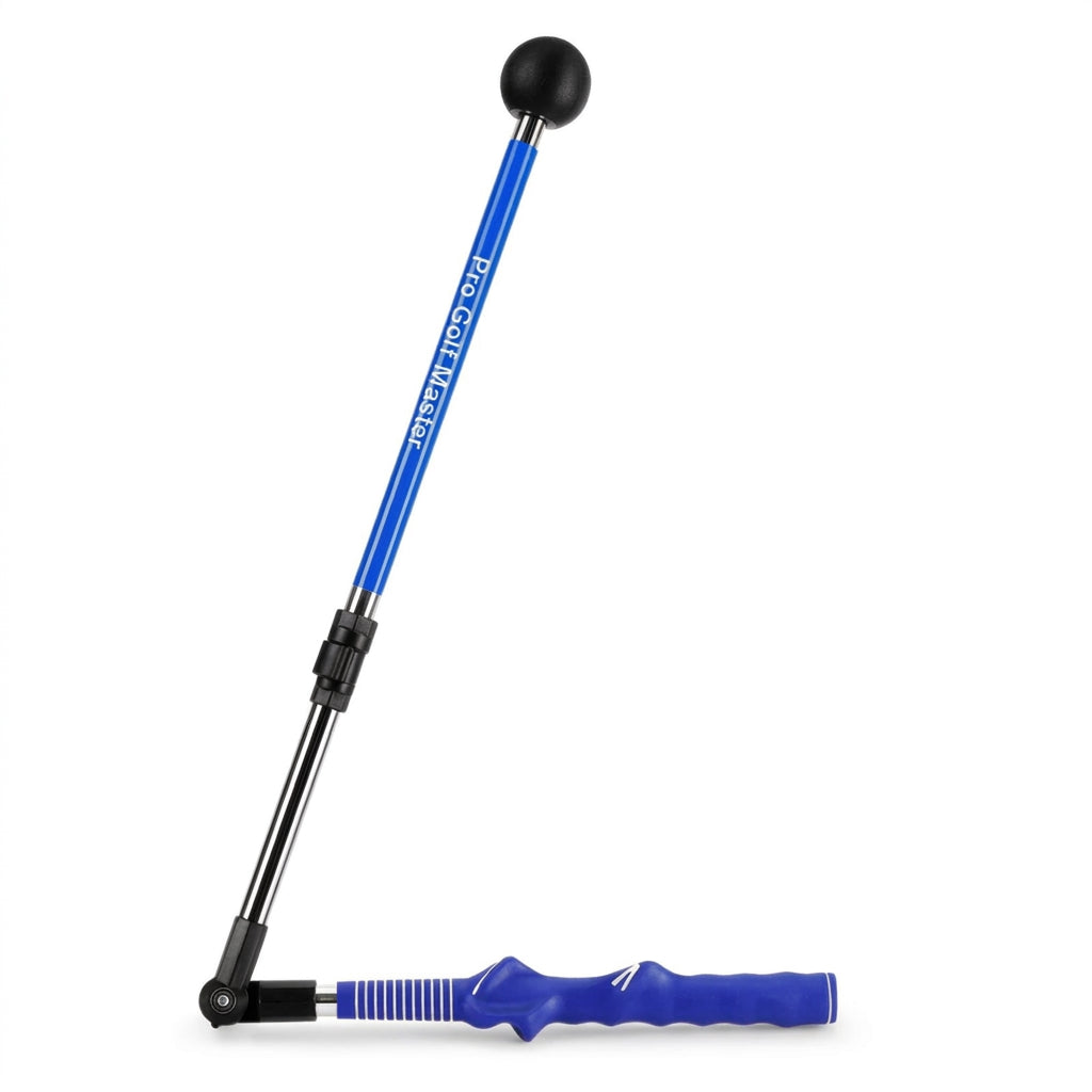 Folding Golf Swing Trainer with Adjustable Length and Angle for Left- or Right-Handed Golfers