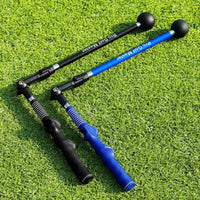 Folding Golf Swing Trainer with Adjustable Length and Angle for Left- or Right-Handed Golfers