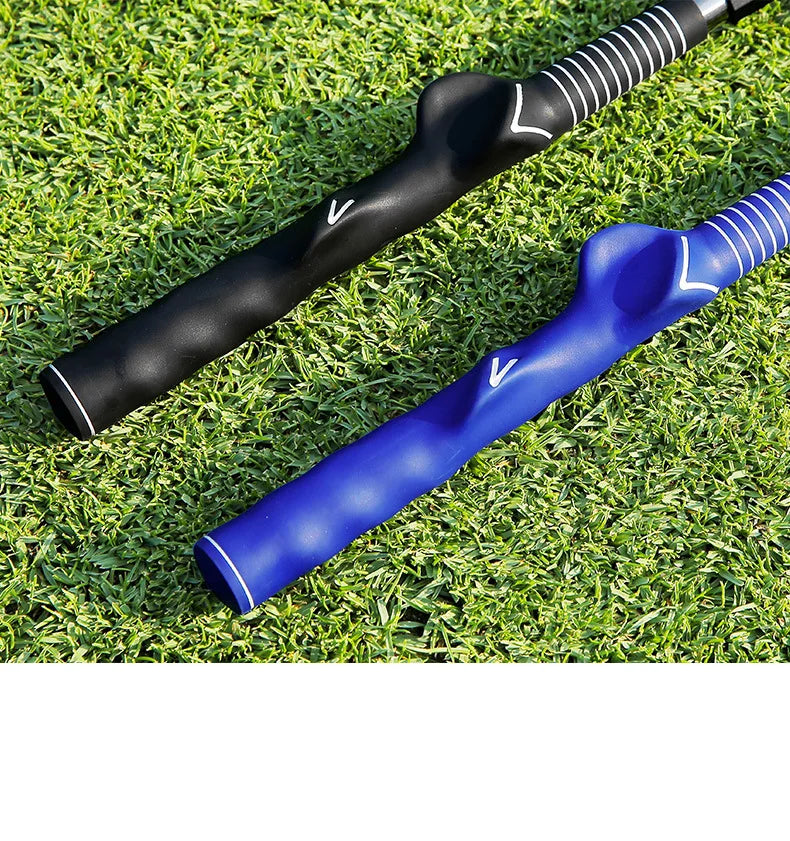 Folding Golf Swing Trainer with Adjustable Length and Angle for Left- or Right-Handed Golfers