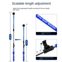 Folding Golf Swing Trainer with Adjustable Length and Angle for Left- or Right-Handed Golfers