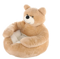 Detachable Cuddle Bear Dog and Cat Bed