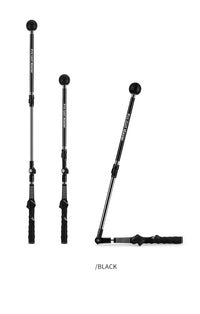 Folding Golf Swing Trainer with Adjustable Length and Angle for Left- or Right-Handed Golfers